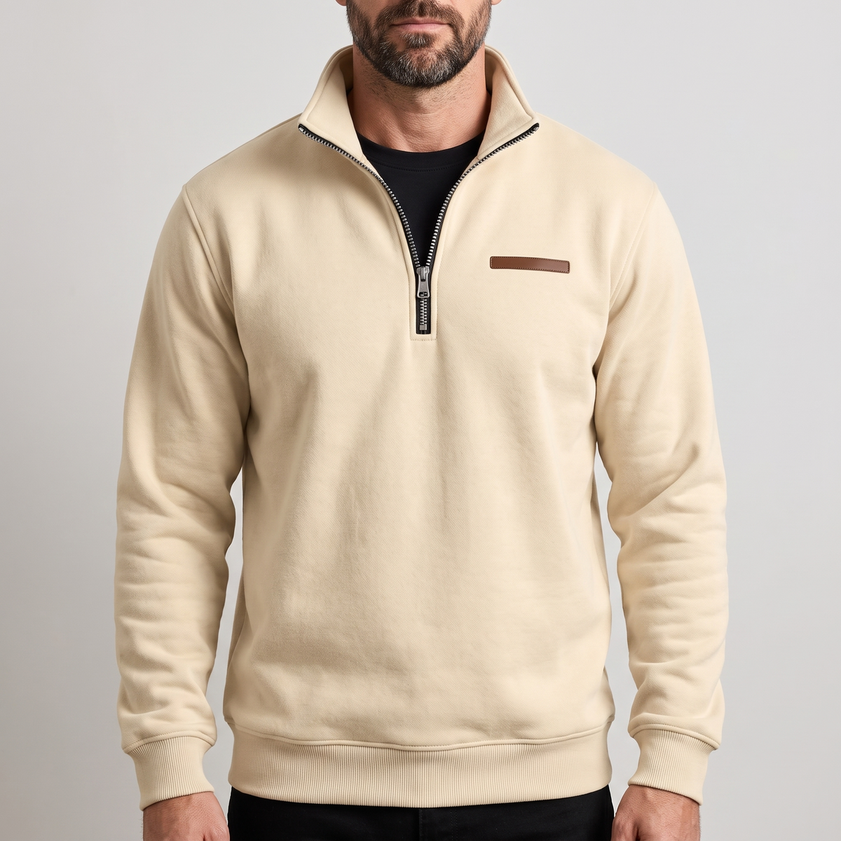 Kacob | Men's Fleece Lined Pullover Sweatshirt – Relaxed Everyday Mens Jumper
