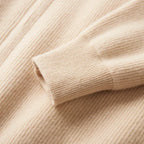 Men's Full Zip Knitted Cardigan – Ribbed Stand Collar Zip Knit