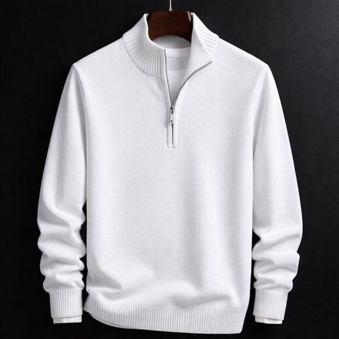 Kacob | Men's Half Zip Sweatshirt Jumper – Stand Collar Pullover