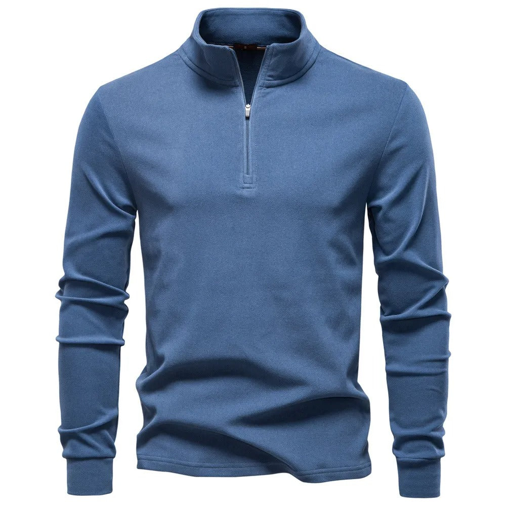 Kacob | Men's Half Zip Sweatshirt – Stand Collar Pullover Top