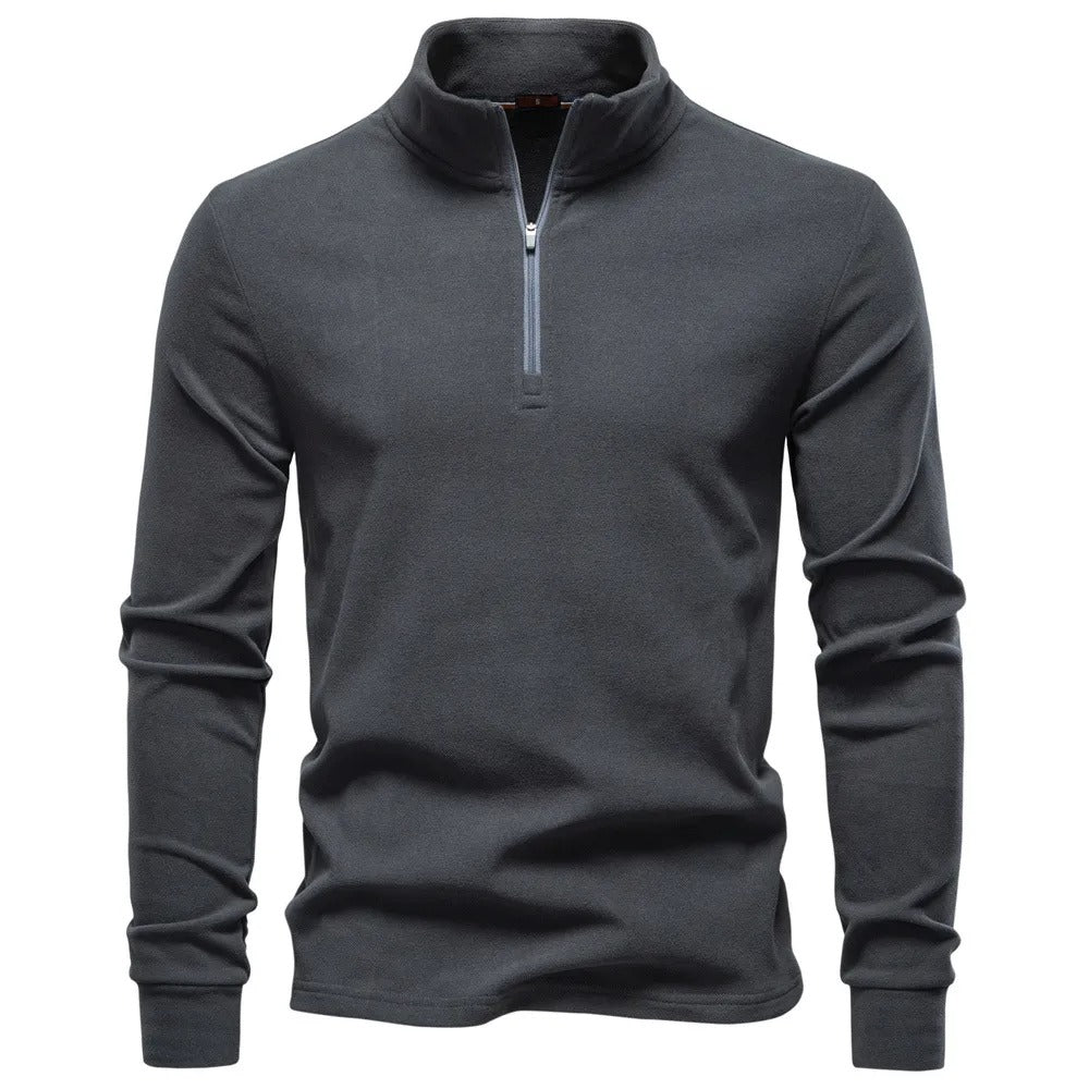 Kacob | Men's Half Zip Sweatshirt – Stand Collar Pullover Top
