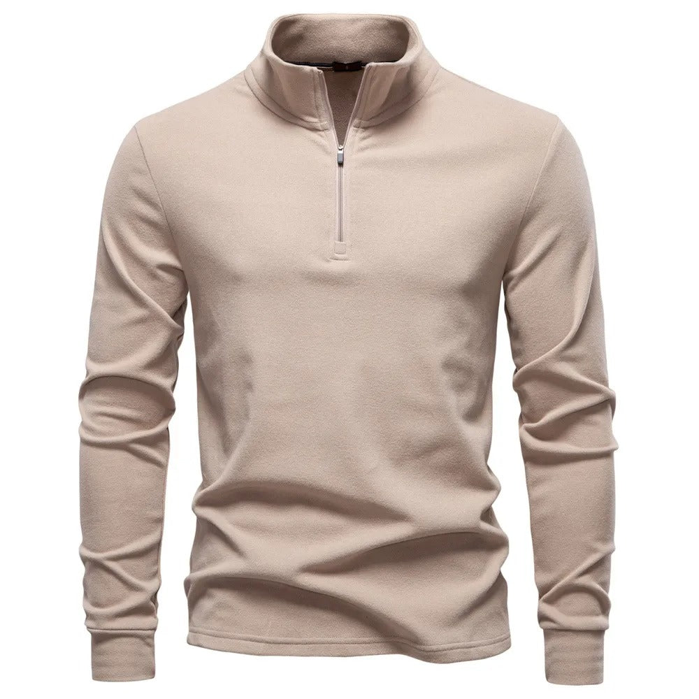 Kacob | Men's Half Zip Sweatshirt – Stand Collar Pullover Top