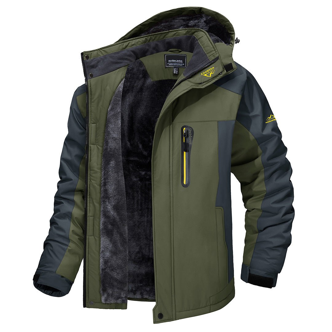 Kacob | Men's Hooded Padded Winter Jacket – Insulated Puffer Jacket