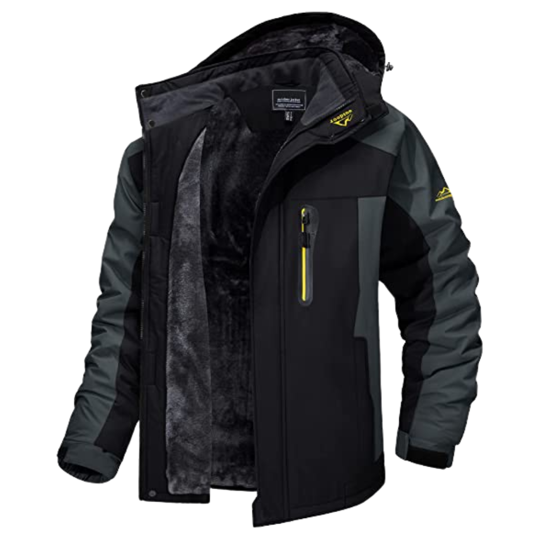 Kacob | Men's Hooded Padded Winter Jacket – Insulated Puffer Jacket