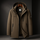 Kacob | Men's Hooded Puffer Jacket – Padded Zip-Up Winter Jacket