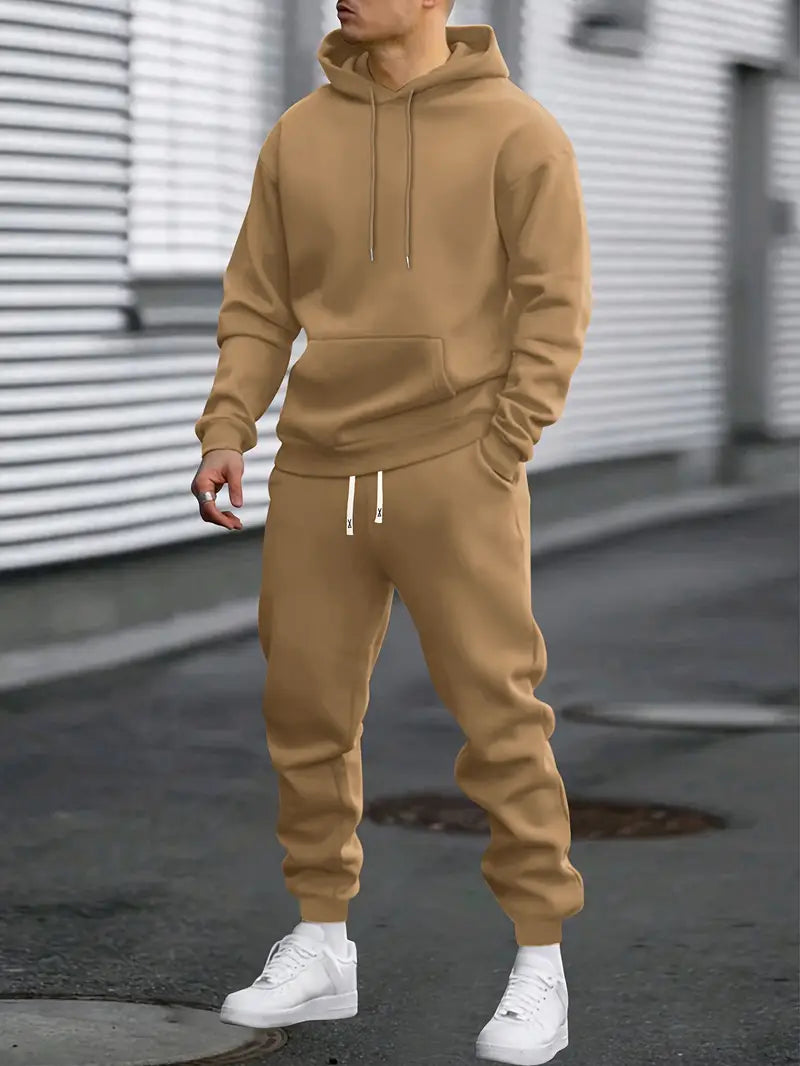 Kacob | Men's Hooded Tracksuit – Pullover Hoodie and Joggers Set