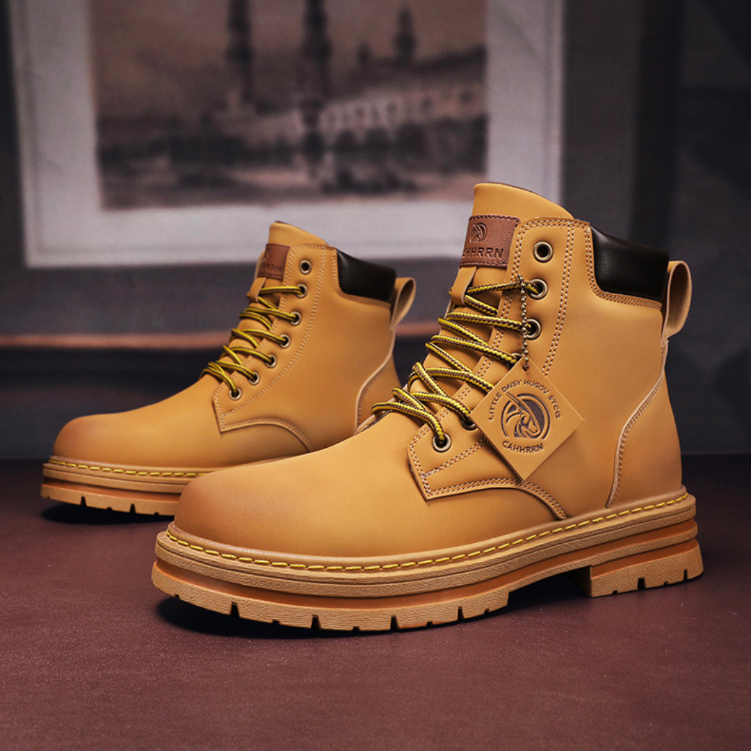 Kacob | Men's Lace-Up Hiking Boots – Mens Walking Boots for Winter Trails