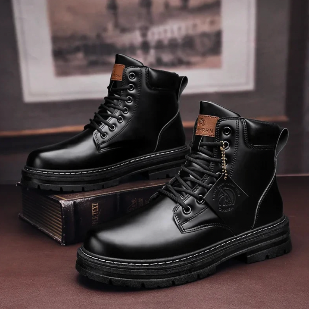 Kacob | Men's Lace-Up Hiking Boots – Mens Walking Boots for Winter Trails