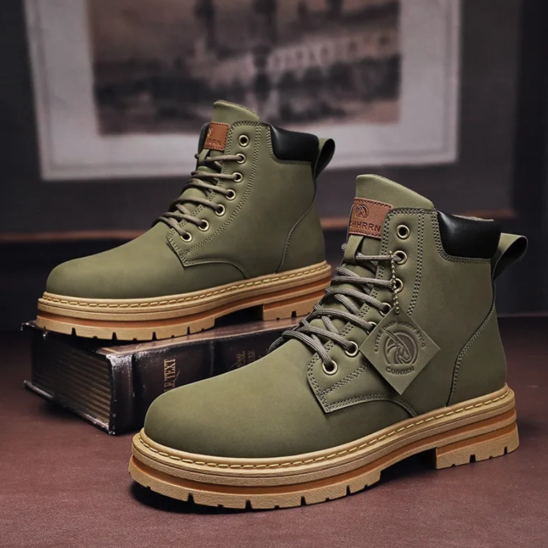 Kacob | Men's Lace-Up Hiking Boots – Mens Walking Boots for Winter Trails