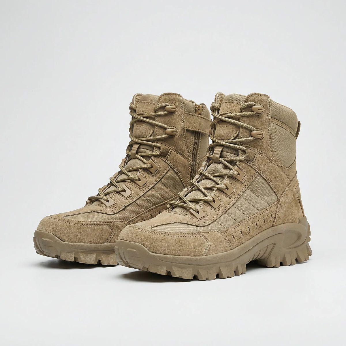Men's Lace-Up Side Zip Tactical Boots