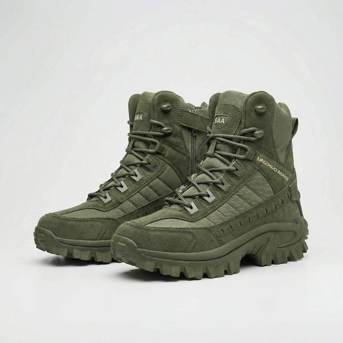 Men's Lace-Up Side Zip Tactical Boots