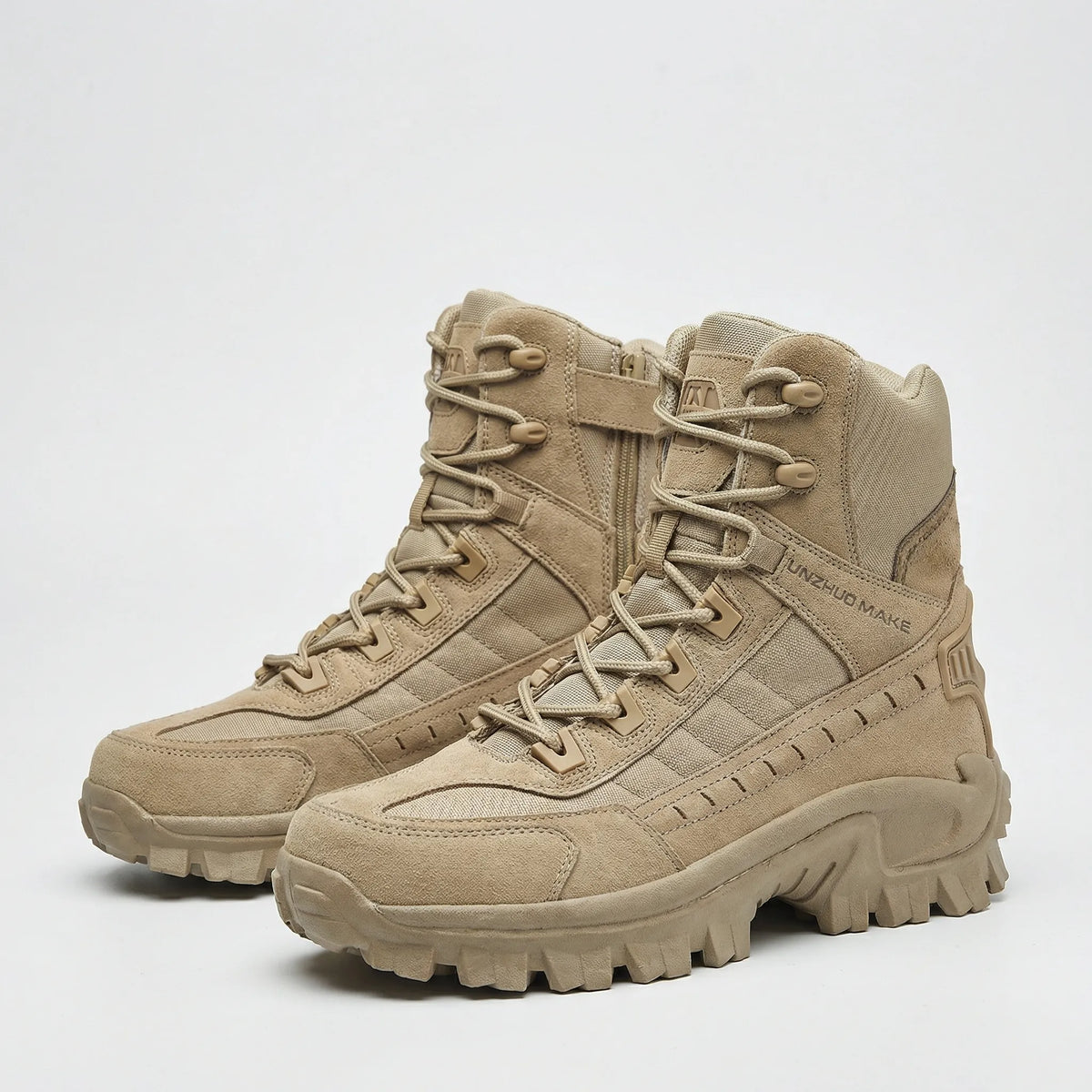 Men's Lace-Up Side Zip Tactical Boots