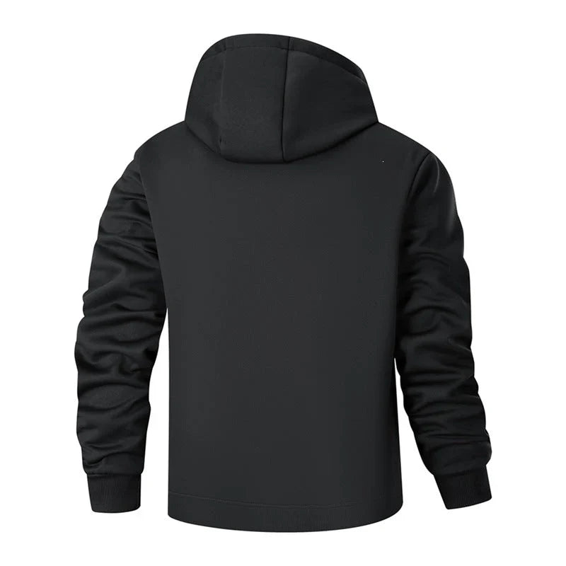 Kacob | Men's Lined Zip Up Hoodie – Plush Lined Hooded Jacket