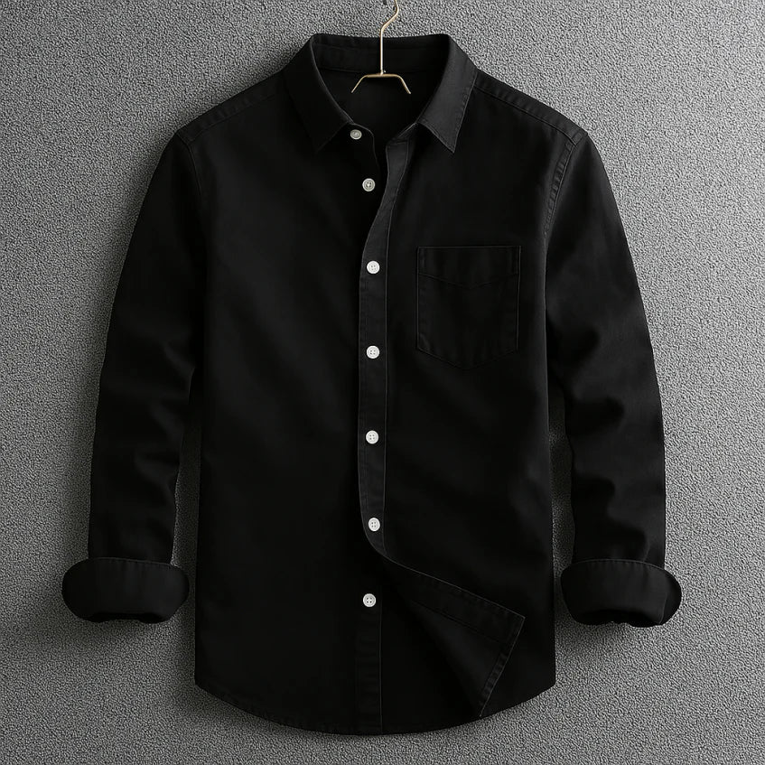Kacob | Men's Oxford Shirt – Classic Long Sleeve Chest Pocket Shirt