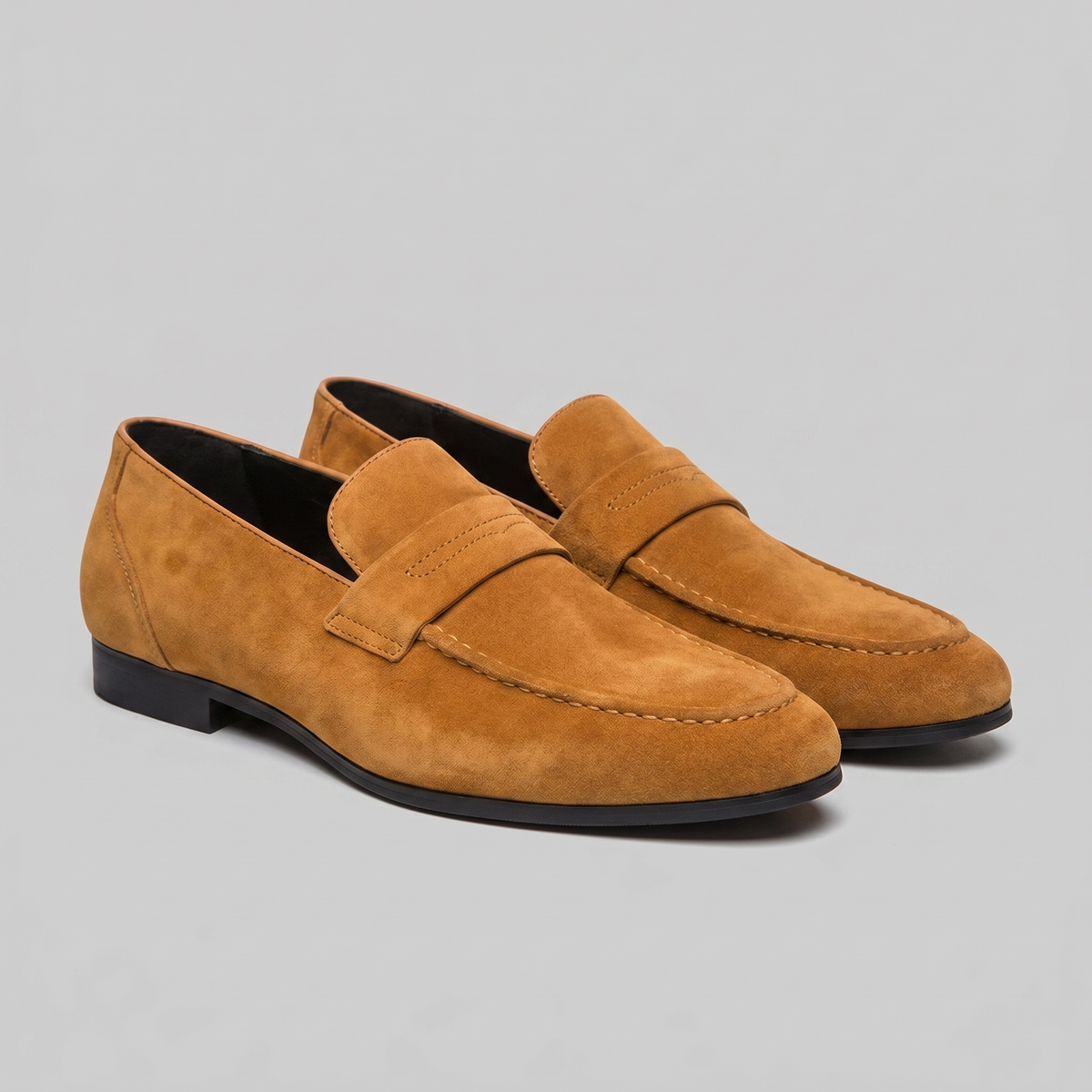 Kacob | Men's Penny Loafers – Slip On Moc Toe Smart Casual Loafers
