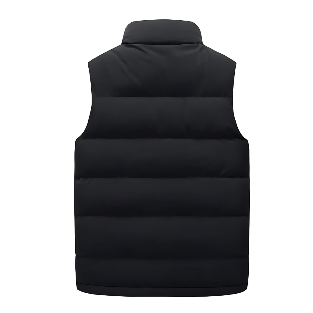Kacob | Men's Puffer Gilet – Stand Collar Quilted Body Warmer