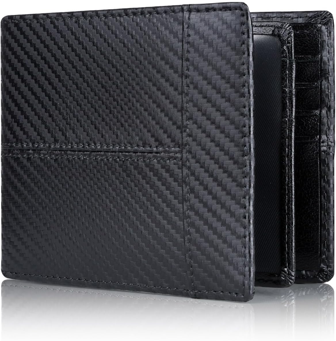 Men's RFID Blocking Faux Leather Bifold Wallet