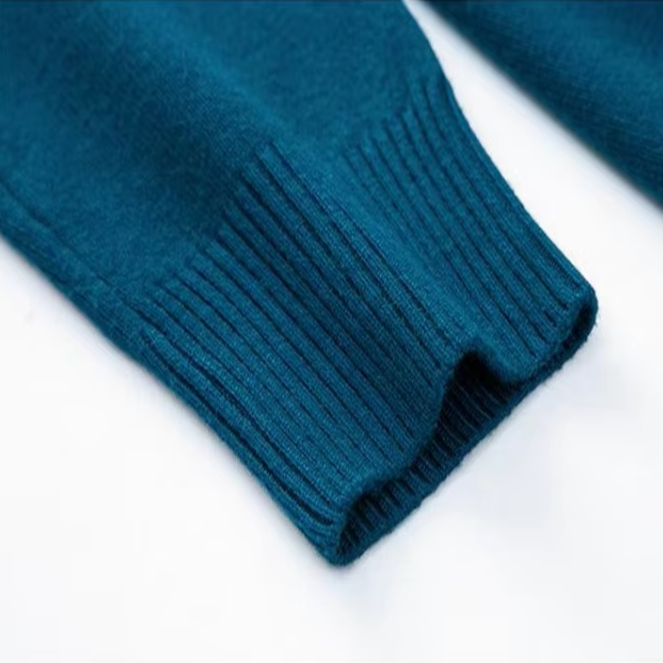 Kacob | Men's Roll Neck Jumper – Classic Knitted Polo Neck Sweater