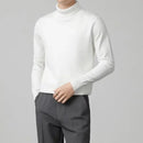 Kacob | Men's Roll Neck Knitted Jumper – Fitted Turtleneck Knit