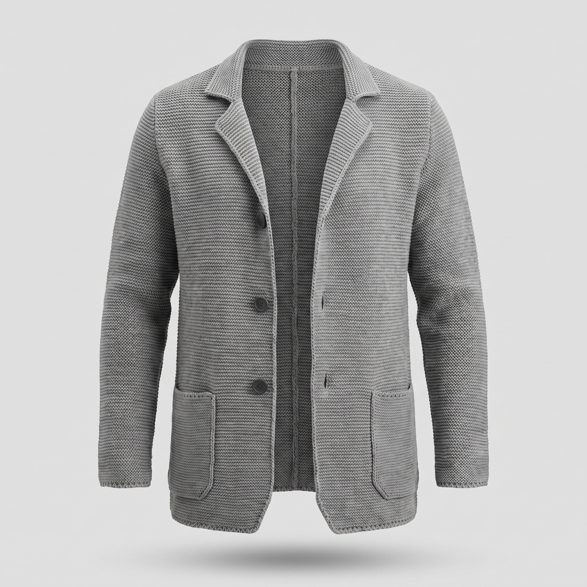 Kacob | Men's Slim Fit Collared Knitted Cardigan – Button Front Mens Cardigan