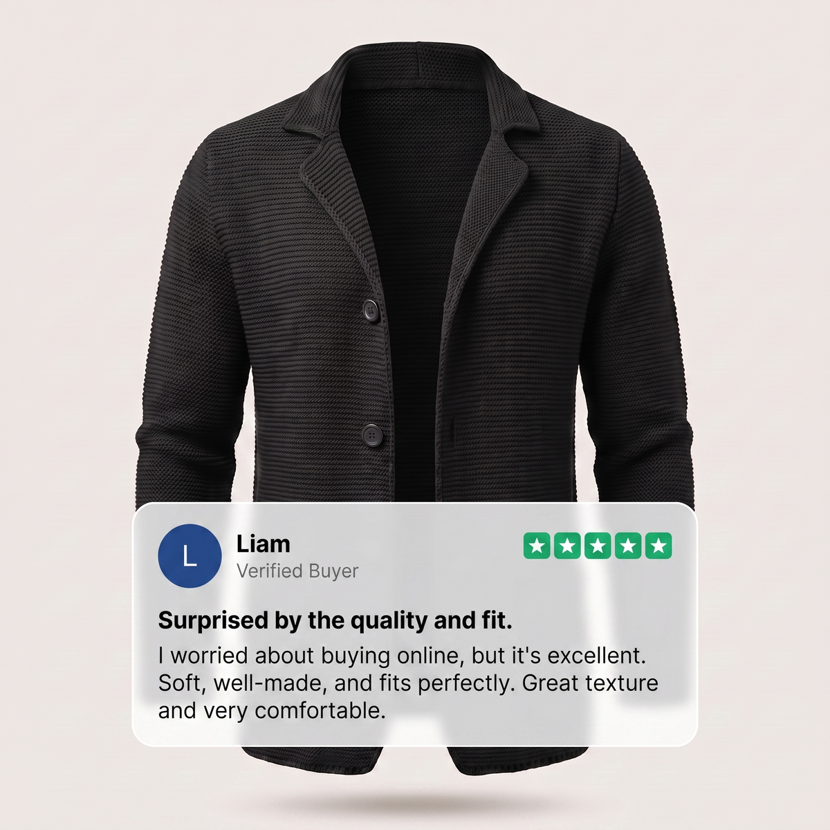 Kacob | Men's Slim Fit Collared Knitted Cardigan – Button Front Mens Cardigan