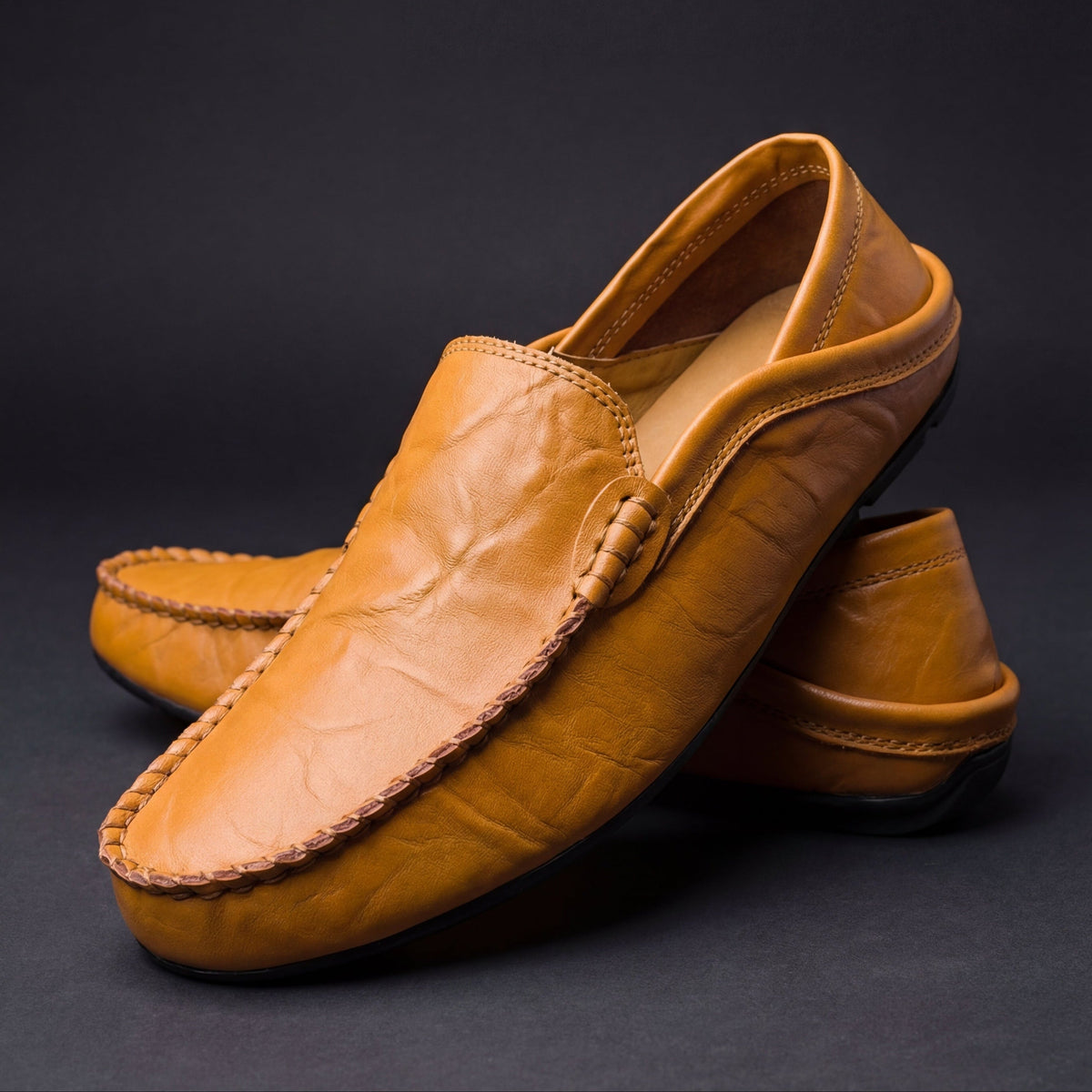 Kacob | Men's Slip On Loafers – Cushioned Sole Casual Driving Shoes