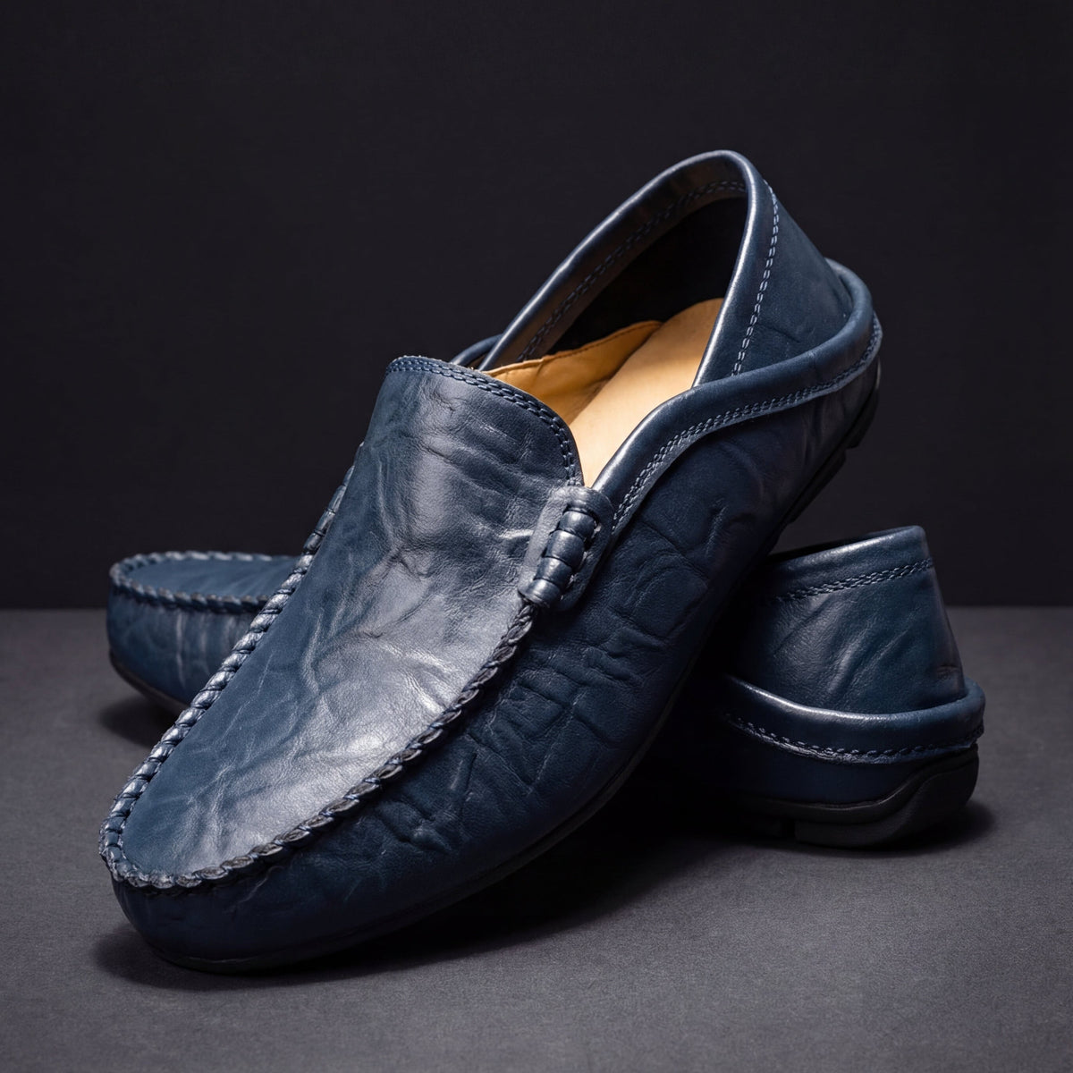 Kacob | Men's Slip On Loafers – Cushioned Sole Casual Driving Shoes