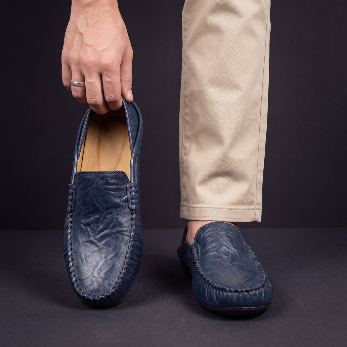 Kacob | Men's Slip On Loafers – Cushioned Sole Casual Driving Shoes
