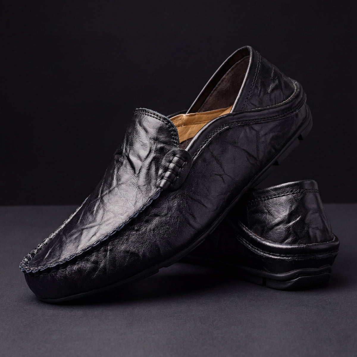 Kacob | Men's Slip On Loafers – Cushioned Sole Casual Driving Shoes
