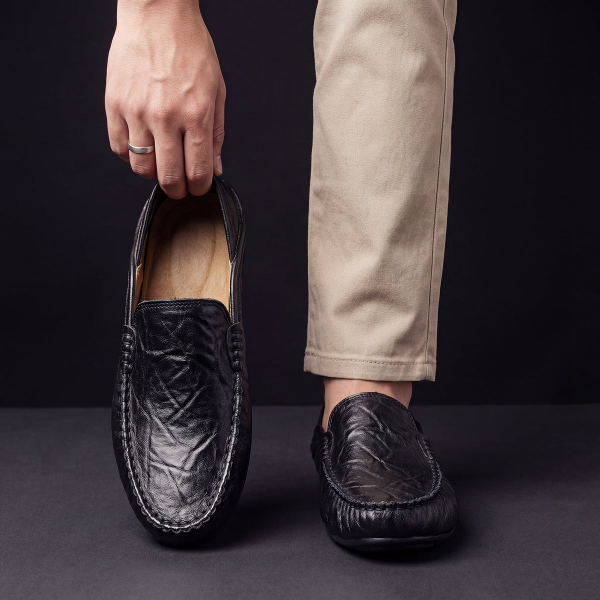 Kacob | Men's Slip On Loafers – Cushioned Sole Casual Driving Shoes
