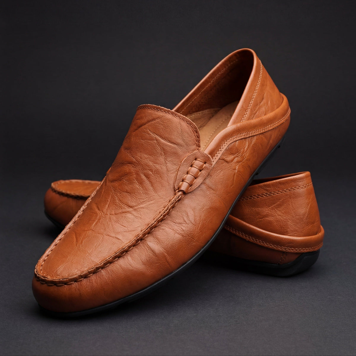 Kacob | Men's Slip On Loafers – Cushioned Sole Casual Driving Shoes
