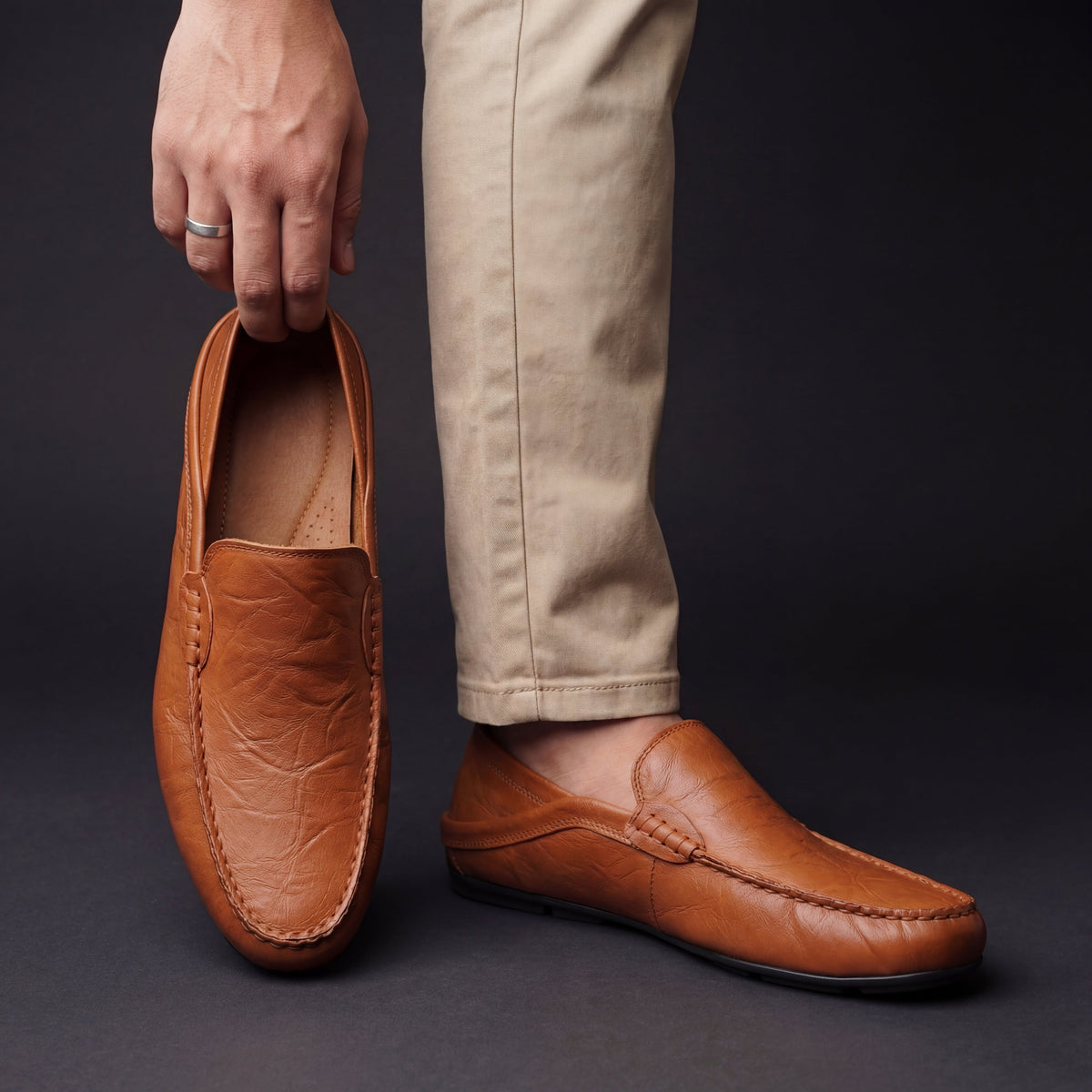 Kacob | Men's Slip On Loafers – Cushioned Sole Casual Driving Shoes