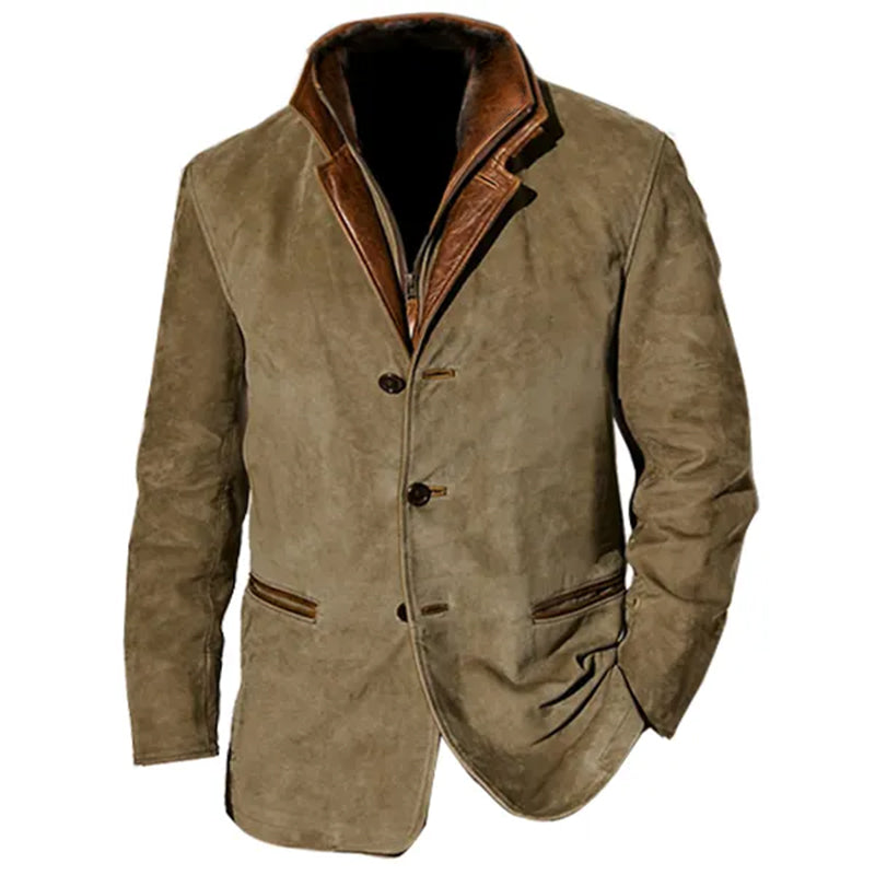 Kacob | Men's Smart Casual Blazer Jacket – Lapel Collar Button Front Jacket