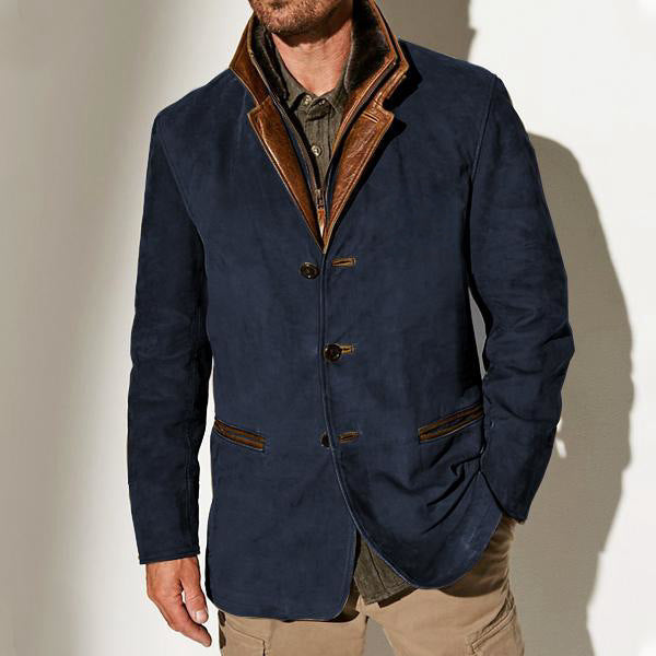 Kacob | Men's Smart Casual Blazer Jacket – Lapel Collar Button Front Jacket