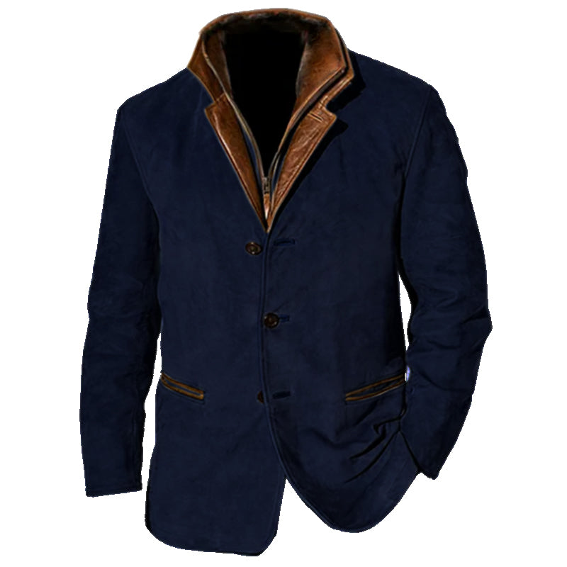 Kacob | Men's Smart Casual Blazer Jacket – Lapel Collar Button Front Jacket