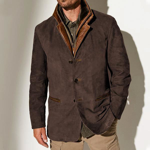 Kacob | Men's Smart Casual Blazer Jacket – Lapel Collar Button Front Jacket