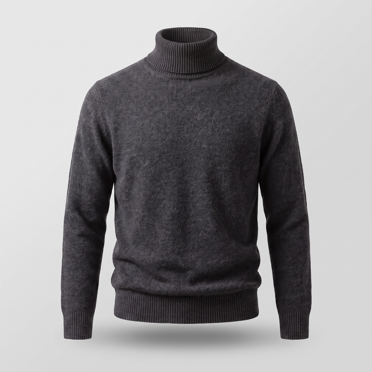 Kacob | Men's Tailored Fit Roll Neck Jumper – Classic Knitted Turtleneck