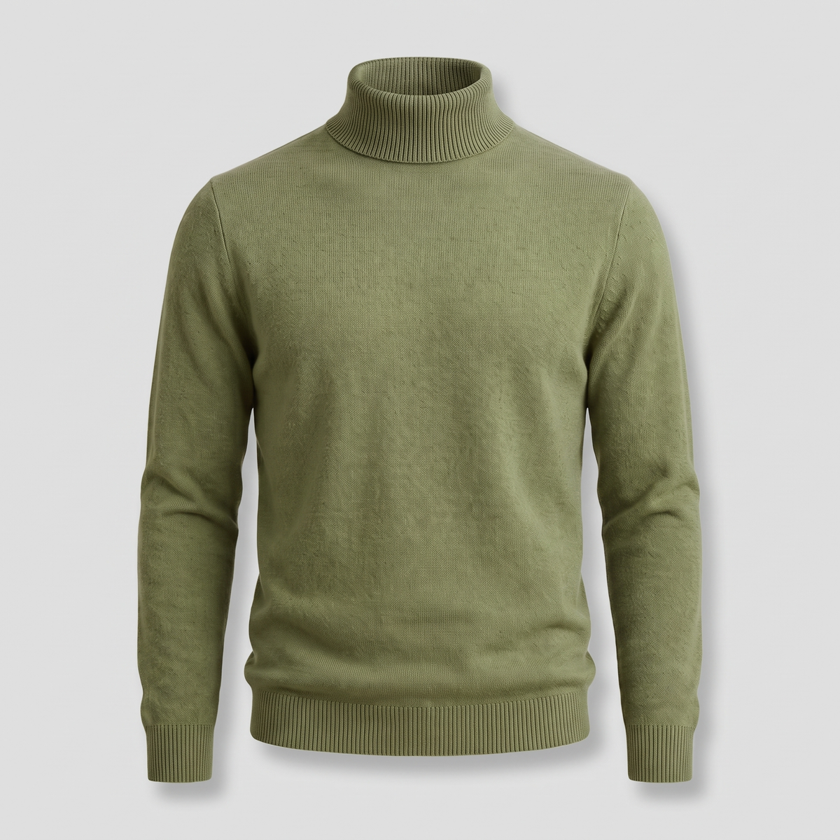Kacob | Men's Tailored Fit Roll Neck Jumper – Classic Knitted Turtleneck