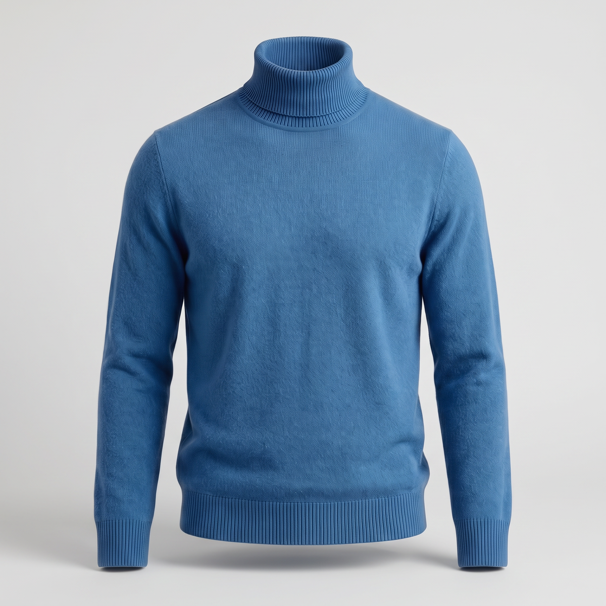 Kacob | Men's Tailored Fit Roll Neck Jumper – Classic Knitted Turtleneck