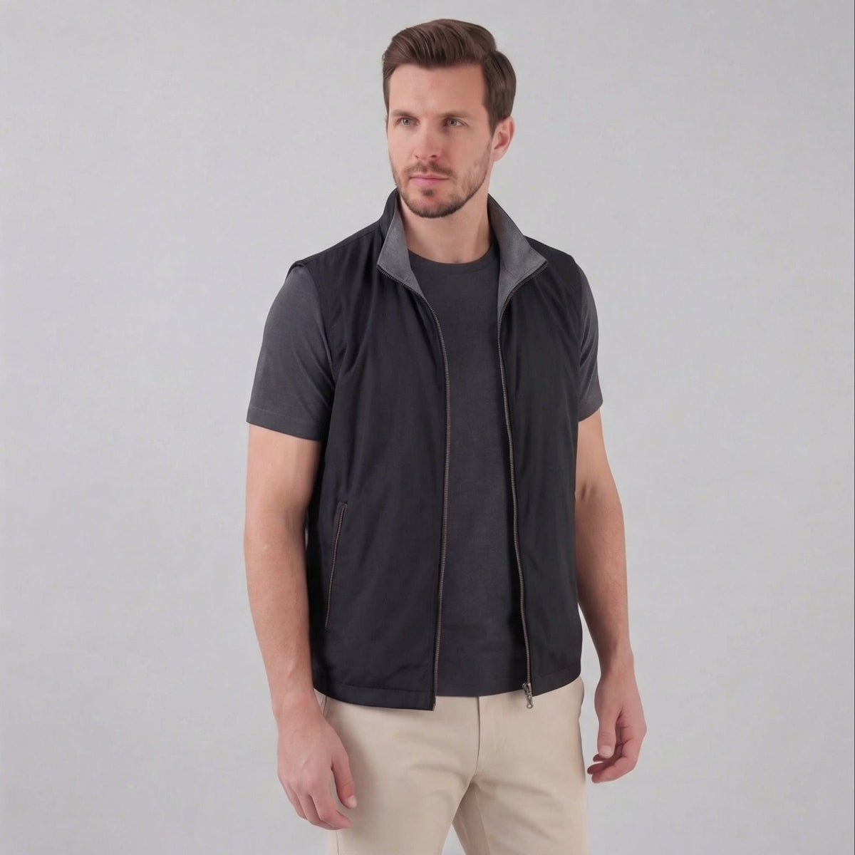 Kacob | Men's Tailored Gilet – Slim Insulated Layering Vest