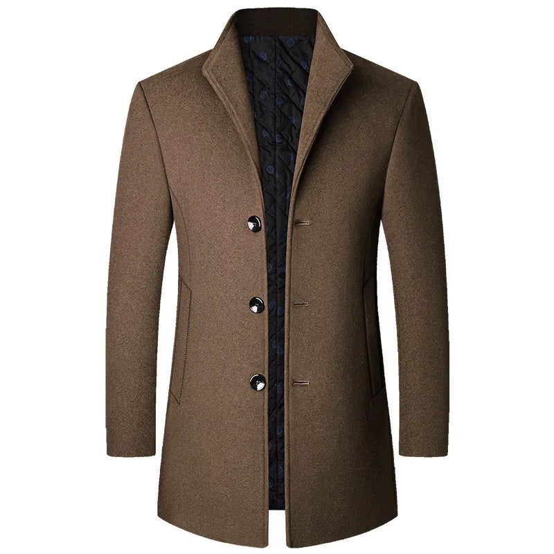Kacob | Men's Tailored Winter Coat – Classic Smart Overcoat