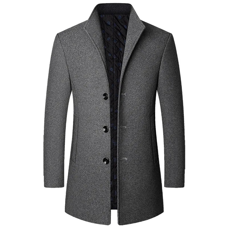 Kacob | Men's Tailored Winter Coat – Classic Smart Overcoat