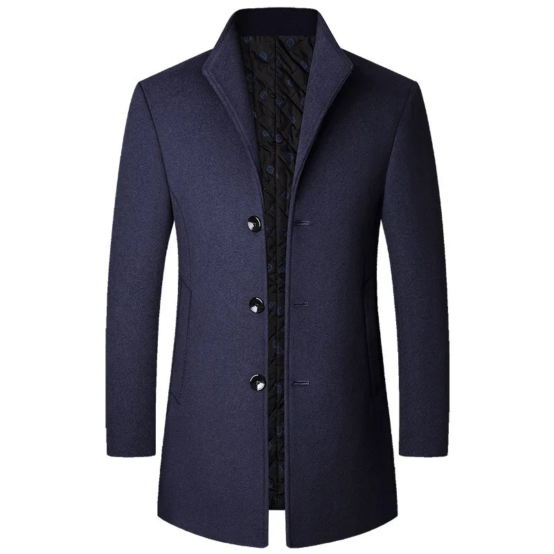 Kacob | Men's Tailored Winter Coat – Classic Smart Overcoat