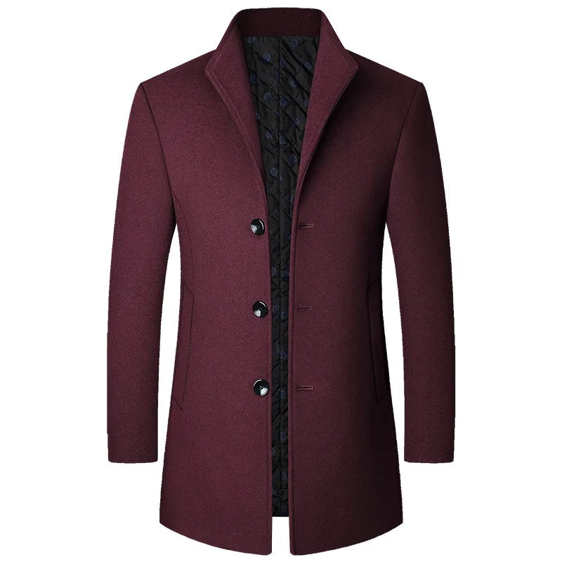Kacob | Men's Tailored Winter Coat – Classic Smart Overcoat