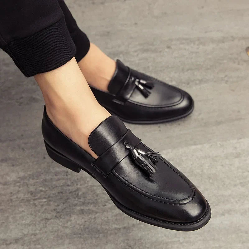 Kacob | Men's Tassel Loafers – Slip On Smart Dress Loafers