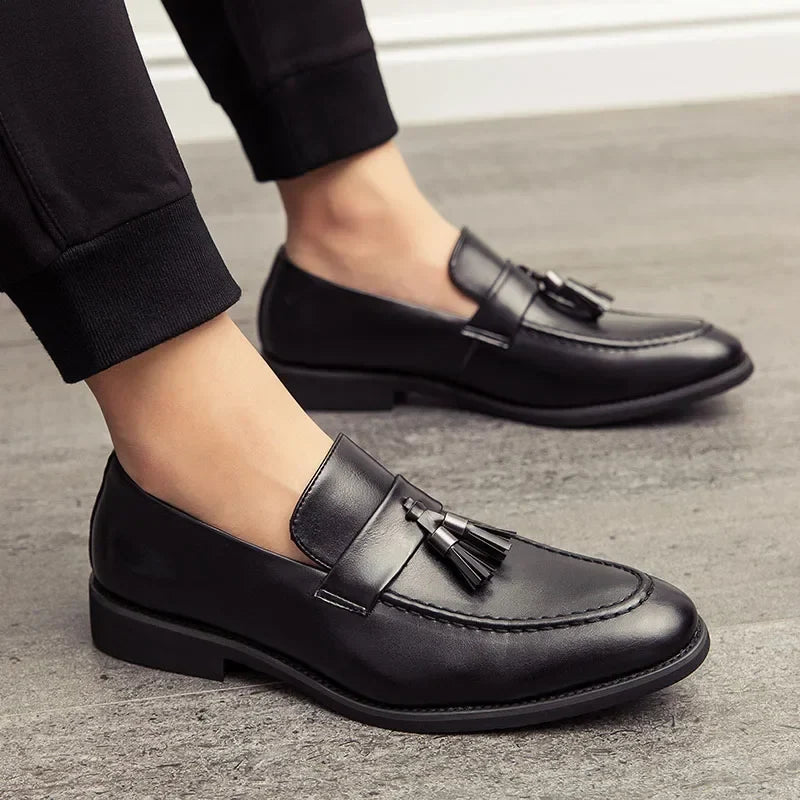 Kacob | Men's Tassel Loafers – Slip On Smart Dress Loafers
