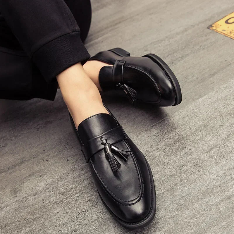 Kacob | Men's Tassel Loafers – Slip On Smart Dress Loafers