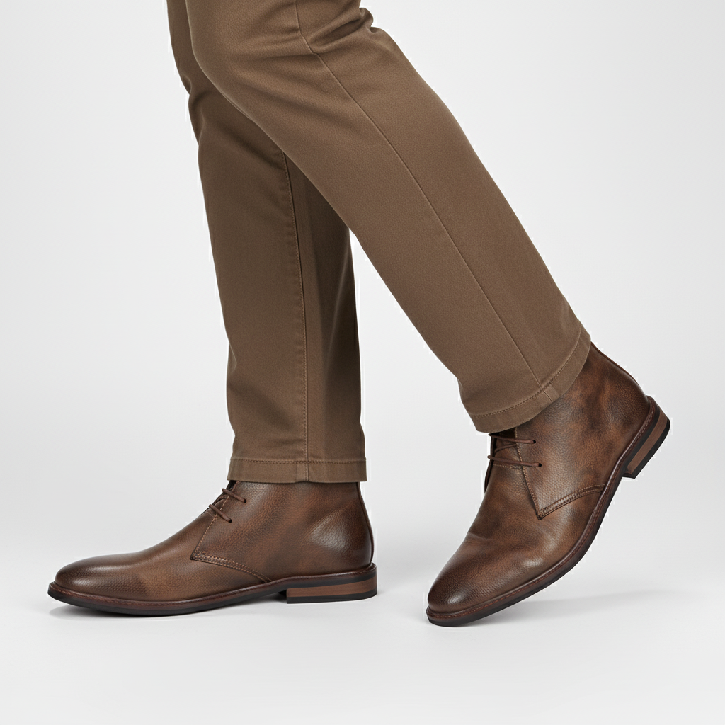 Men's Three-Eyelet Lace-Up Desert Boots