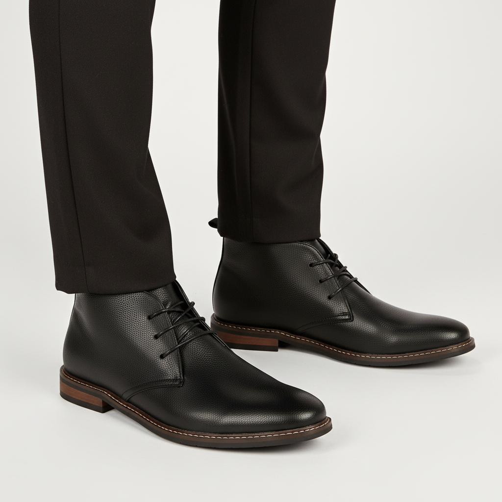 Men's Three-Eyelet Lace-Up Desert Boots