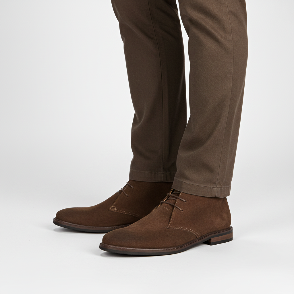 Men's Three-Eyelet Lace-Up Desert Boots